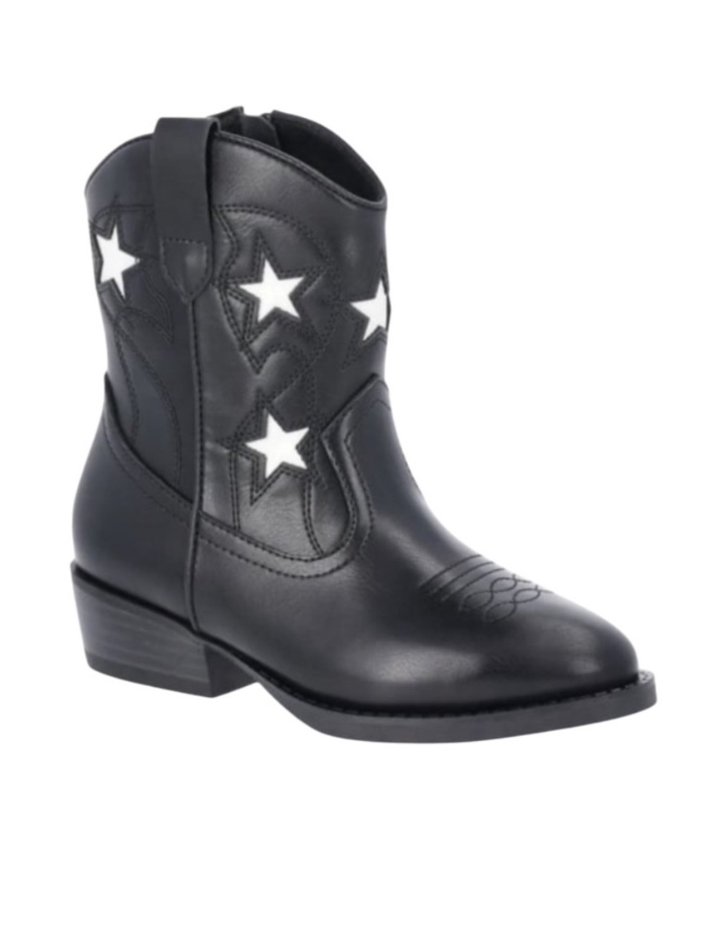 Girls Sz 2 Black Western Boots